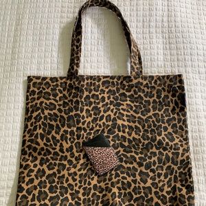 J. Crew leopard tote
